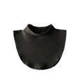 thumbnail image 3 of Detachable Dickey Collar Blouse for Women Fake Half Shirts Faux False Collars Set Half Mock Turtleneck collars, 3 of 8