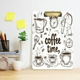 thumbnail image 6 of Acrylic Writing Tablet,Coffee Time Now12.5"×9"Rectangular One-sided Printed Clear Acrylic Writing Tablet., 6 of 8