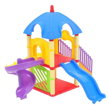 YEAHIBABY-Small Children Playground Building Model DIY Kids Playground Model Slide Model