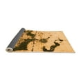 thumbnail image 2 of Ahgly Company Indoor Square Abstract Orange Modern Area Rugs, 8' Square, 2 of 4