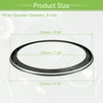 thumbnail image 6 of Unique Bargains 2 Pcs 8" Subwoofer Speaker Rings Cover Spacers Decorative Circle Without Mesh Grille ABS Silver Tone, 6 of 8
