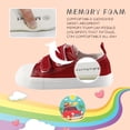 thumbnail image 4 of Toddler Boys and Girls Low Top Canvas Adjustable Strap Sneakers, 4 of 6