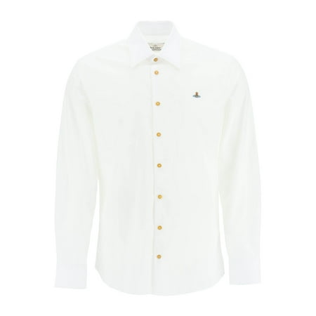 

Vivienne Westwood Poplin Shirt With Orb Embroidery Men