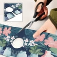 thumbnail image 6 of Yayeee Faucet Mat for Kitchen Sink 14.7" Diatomite Long Splash Guard Pad, Pink Flowers, 6 of 7