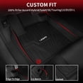 thumbnail image 2 of Alfombrillas LASFIT para Honda Accord Sedan 2018-2022 de TPE, color negro, 2 of 7