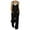 Black, variant on Giftesty Jumpsuit for Women ,Womens Fashion Ethnic Style Solid Color Buttons Pocket Suspender Jumpsuit