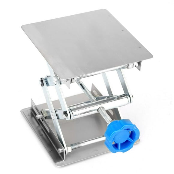 Scissor Lift Lafor Boratory Lifting Stand Stainless Steel Stainless Steel Lafor Boratory Lifting Platform Stand Scissor Rack 100x100x160Mm Black Handle