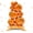 1pcs Basketball Pile, variant on 1/2 Pack Giant Standing Basketball Balloons, 4.9ft Large Foil Balloon with Base, Basketball Party Supplies for Birthday Sports Theme Decorations