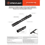 Streamlight 66137 Stylus Pro Flashlight with USB Cord, Red