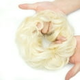 thumbnail image 6 of Women Girls Natural Messy Hair Bun Updo Extensions Wrap Curly Hair Scrunchie Ponytail Hairpieces With Elastic Rubber Band Hairpiece Synthetic Hair Scrunchies Hair Piece Bun, 6 of 7