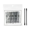 thumbnail image 1 of Bastoncillos De Algodón De Doble Punta, Bastoncillos De Algodón De Limpieza De Belleza Para Viajes De SPA, Salón Negro, 50 Uds. negro 50 piezas, 1 of 8