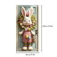thumbnail image 3 of TONGYIJIA Easter Door Banner, 35x71 Inch Rabbit Door Curtain, Spring Party Outdoor Decoration, Vertical Hanging for Front Door, Festive Home Decor, 3 of 6