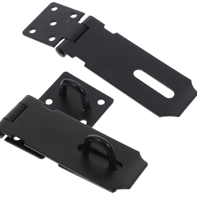 unbranded 2Ud Cerradura De Gancho Resistente Para Puertas Y Gabinetes Con Compacto Negro