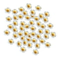 thumbnail image 4 of 50 horquillas de flores artificiales de plumeria, accesorios para gorros, pétalos, decoración artesanal hawaiana, frangipani de espuma blanca para el Diámetro 6 cm, 4 of 8