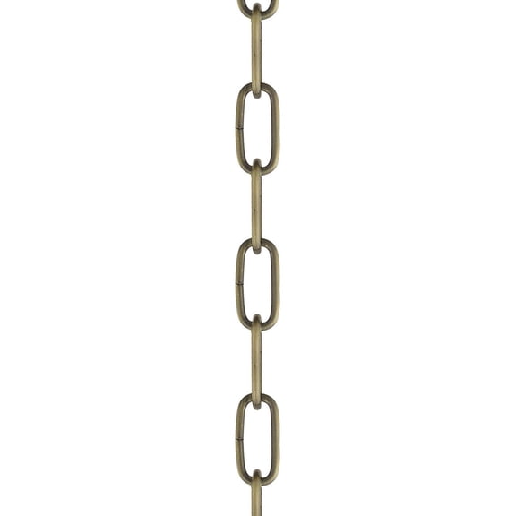 56139-01-Livex Lighting-Accessory - 72 Inch Heavy Duty Decorative Chain-Antique Brass Finish