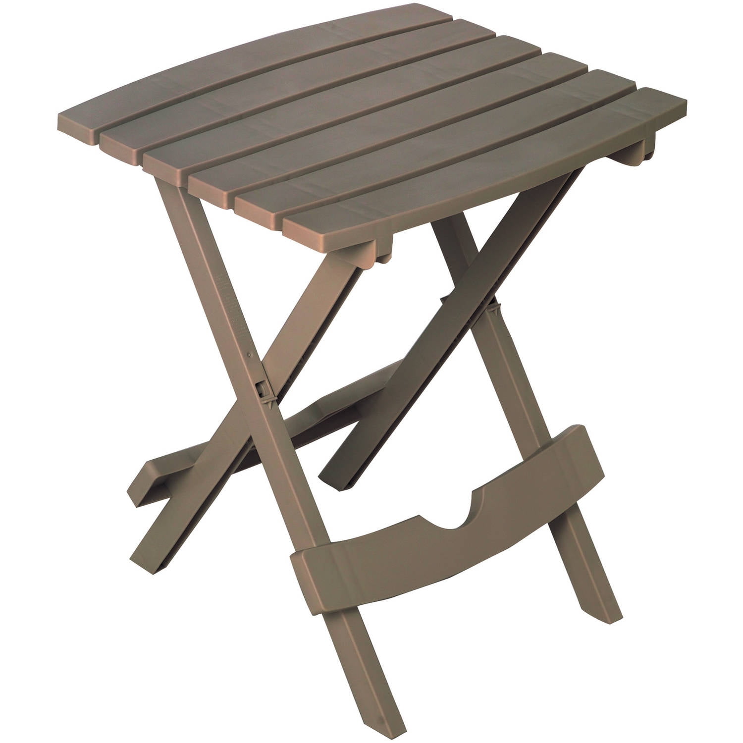 Adams Manufacturing Resin Quik-Fold Side Table, Portobello by Adams Manufacturing