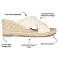 thumbnail image 5 of Journee Womens Shanni Wedge Heel Espadrille Sandals, 5 of 10