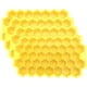 thumbnail image 1 of Bandeja de hielo hexagonal SiliBlockYellow 4Pzas Amarillo Silicón 37Cavidades Grado Alimenticio Flexible., 1 of 2