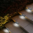 thumbnail image 6 of CASAFUN Solar Lights Outdoor 4 Pack Outdoor Lights For Patio Brown Solar Step Lights LED Water Proof Lighting For Outdoor Stair Patio Yard Fence, 6 of 6
