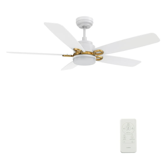 CARRO 52'' 5 Blade Smart Ceiling Fan with Remote Light Reversible Silent DC Motor