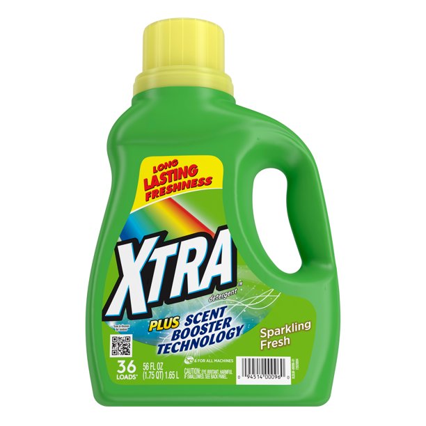 XTRA Plus Scent Booster Technology, Sparkling Fresh, 36 Loads Liquid