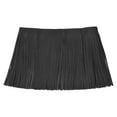 thumbnail image 1 of Unique Bargains 2 Yards 8 Inch Faux Leather Fringe Trim Tassel Fringe for Sewing, Black, 1 of 6