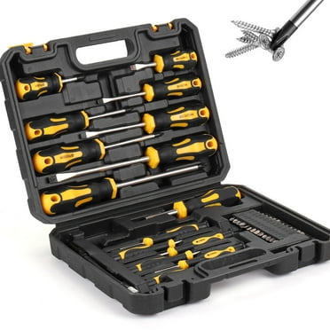 Magnetic Screwdrivers Set with Case, 42-piece Includs Slotted, Torx,Hex, Pozidriv,Phillips,Different Size Precision Screwdriver Set, Gift or Tools for Men