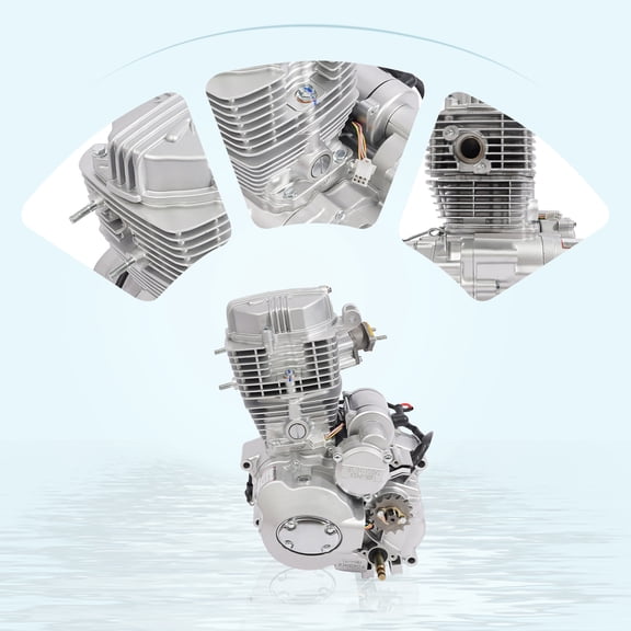 Dirt Bike Atv Engine Motor 4 Stroke 250cc W/ 5 Speed Transmission Electric Start