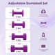 thumbnail image 4 of Set de mancuernas ajustables Equipro de 2 a 5 lb con mango suave de TPU, 4 of 7