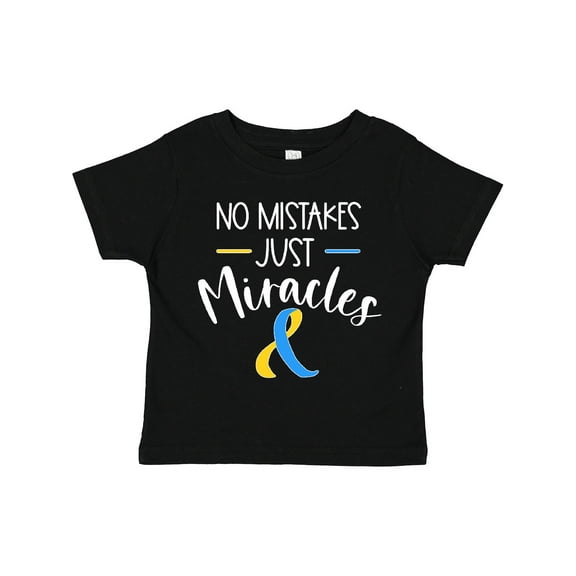 Inktastic No Mistakes, Just Miracles Down Syndrome Awareness Boys or Girls Toddler T-Shirt