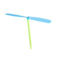 thumbnail image 1 of 10pcs Rubbing Non-luminous Bamboo Plastic Dragonfly, Double Flying Leaf, With Random Color Options, 1 of 4
