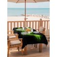 thumbnail image 2 of Outdoor Tablecloths with Umbrella Hole & Zipper, Dragon Flames 54x80 Inch Tablecloth Rectangle, Green Dragons Abstract Modern Art Waterproof Table Cloth, Patio/Pool/Picnic Table Covers, 2 of 8