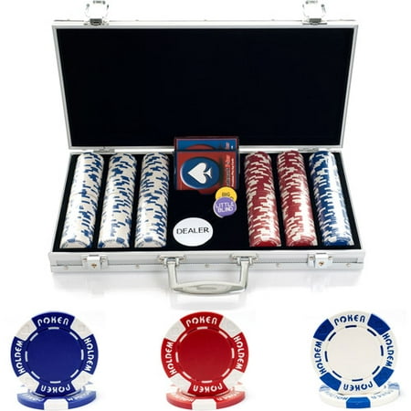 Trademark Poker 300 11.5g Holdem Poker Chip Set With Aluminum