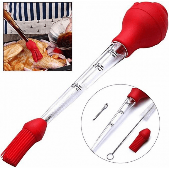 Chef Remi Turkey Baster Kit-4 in 1-BPA Free/Heat Resistant For Turkey