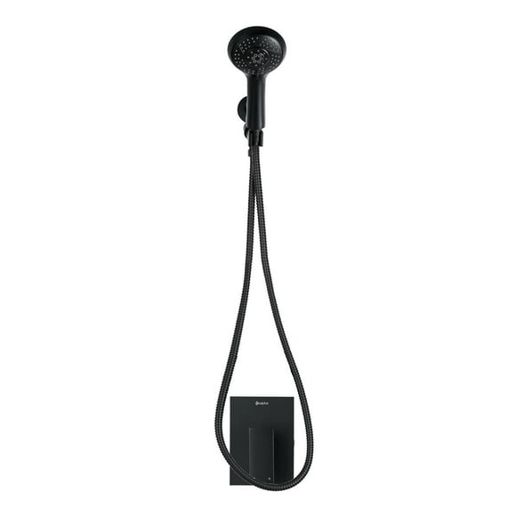 The akuaplus® - INA pressure balance valve faucet 1/2 in. PEX with hand shower 5 settings.