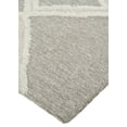 thumbnail image 4 of HomeRoots 512793 12 x 15 ft. Gray & Ivory Wool Geometric Hand Tufted Handmade Rectangle Area Rug, 4 of 5