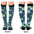 thumbnail image 4 of FORMRS Womens Knee High Socks Casual Long Thick Travel Daily Wear, 2 Pairs, Sharks Pattern, 4 of 6