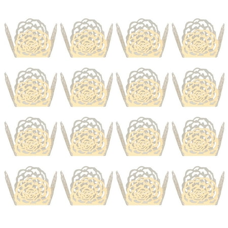 

50pcs Chocolate Candy Cups Hollow-out Chocolate Muffin Wrappers for Wedding