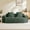 Green, variant on 39.37 Inch Modular Velvet Sofa with French Piping, Boneless 2-Seat Couch with Wide Armrests for Living Room, Apartment, Brown