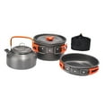 thumbnail image 2 of Almencla 3Pcs Camping Cooking Set Camping Cookware Mess Kit for Picnic Outdoor Hiking Orange, 2 of 8