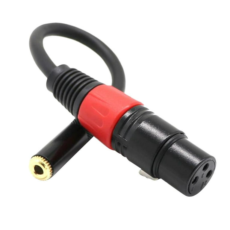 3.5mm TRS-F to XLR-M Adapter