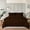 Chocolate, variant on Cloud Fino 100% Cotton Comforter, All Season Quilted, 600 Thread Count,Luxury Box Stitched Comforter Set, Cooling Soft Bedding Set !!(Black,Full/Queen)