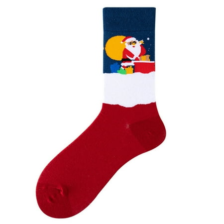 

Zedker Women Mens Unisex Christmas Gifts Casual Winter Warm Cotton Socks Knit Soft Long Socks Warehouse Sale Clearance