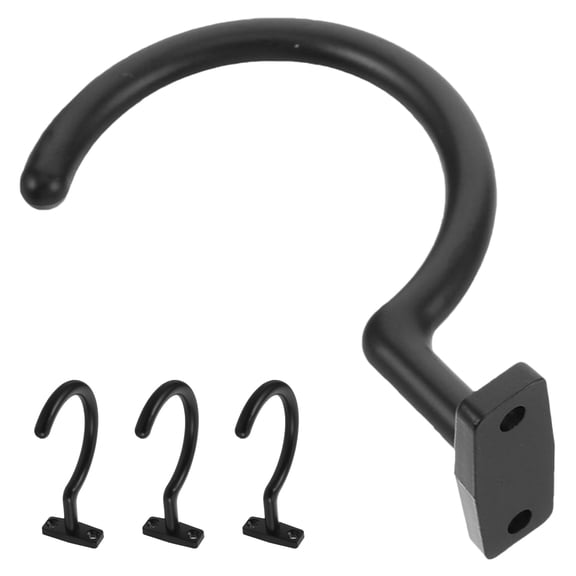FOMIYES Metal Billiard Table Hook Black for Spacesaving Cues Storage 4Pcs