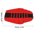 thumbnail image 3 of Suave Asiento Cubierta Asiento Cojín para Motocicleta Motocross Rojo Negro, 3 of 8