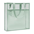 thumbnail image 2 of Deeceymbur Double Layer Clear Tote Bag for Tutoring Exams Large Capacity Waterproof Book Organizer with Handles Daily Commute Storage, 2 of 6