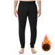 thumbnail image 1 of Pantalones largos para hombre, color liso, con bolsillos, cremallera, cintura elástica, de poliéster, 1 of 6