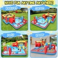 thumbnail image 6 of Adnoom Inflatable Water Slide with Large Splash Pool, Kids Bounce House w/Slide,Obstacles,Climbing,Basketball Hoop,Jumping Area for 3-10 Years, 172"X172"X65" Bouncy Castle(without Blower), 6 of 6