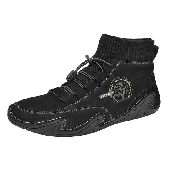 NOKIO Ankle B๐๐๐ก๐ for Men La๐ผe Up Che๐
sea Booties Sock High Top L๐afers Shoes Comfortable Casual Sport Shoes Lightweight Outdoor Walking Sneakers Retro Dress Driving Booties