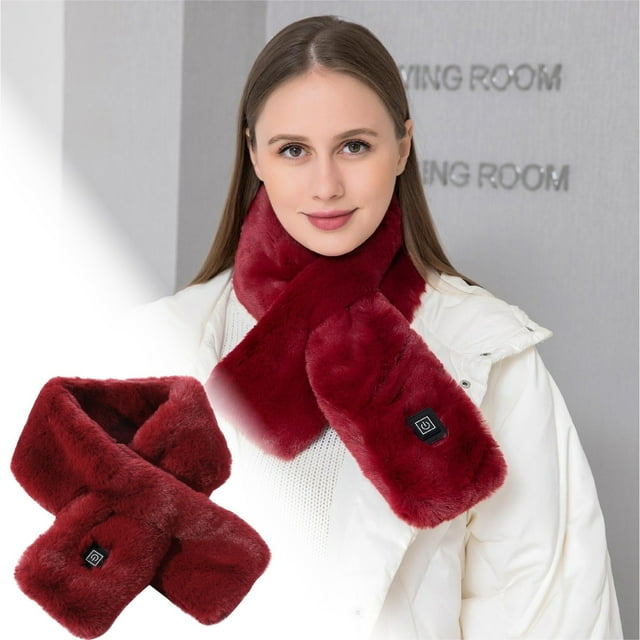 Heating&warming Smart USB Heated Neck Warmer Scarf with Three Speed Temperature Adjustment Thick Cozy Thermal Neck Warmer